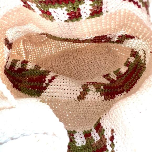 Handmade Boho Crochet Backpack Nap Sack Elephant Design & Matching Bucket Hat main image 6